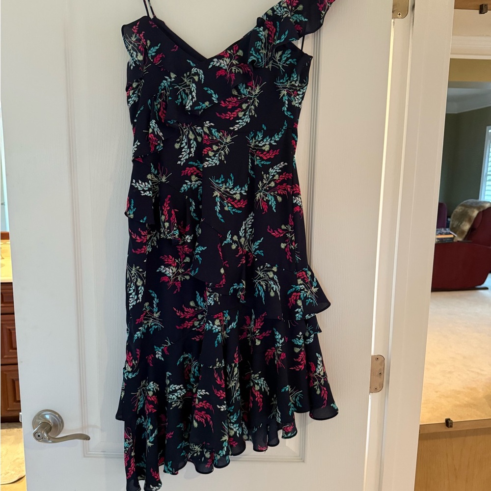 Floral Asymmetrical Dress